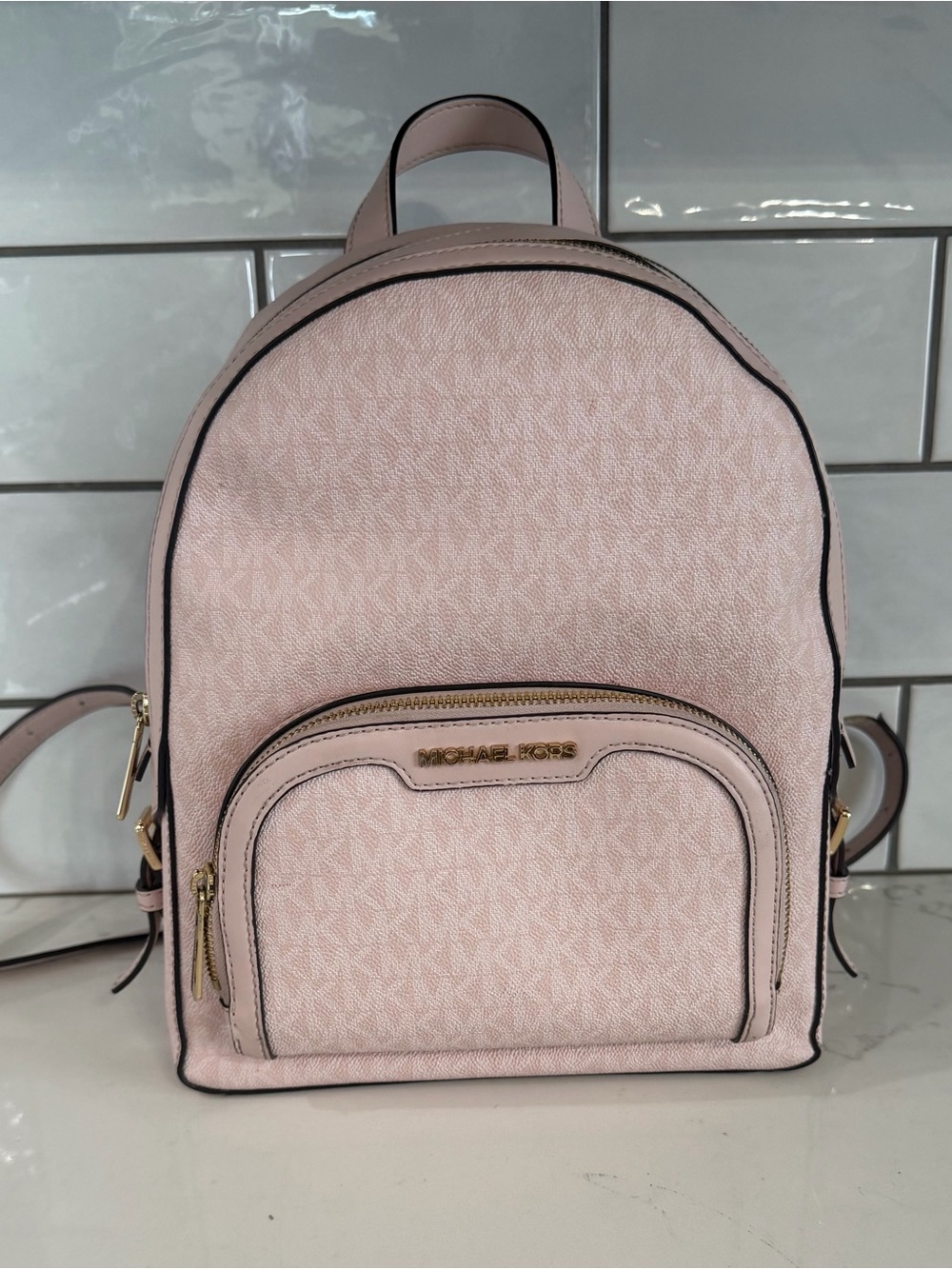 Michael Kors Jaycee Medium Backpack with Gold Hardware